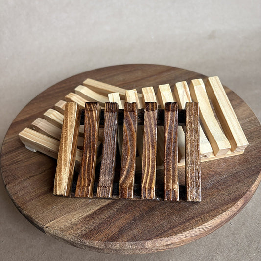 Slatted Wooden Soap Dish